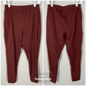 Janji Mercury Knit Track Pants Joggers Mens Medium Clay Running Athletic